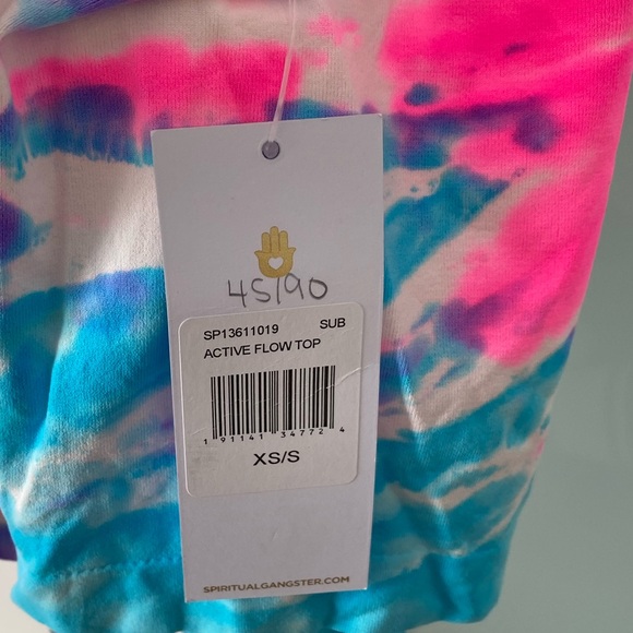 Active Flow Tank Top Sunburst Tie Dye -BNWT - Picture 5 of 5
